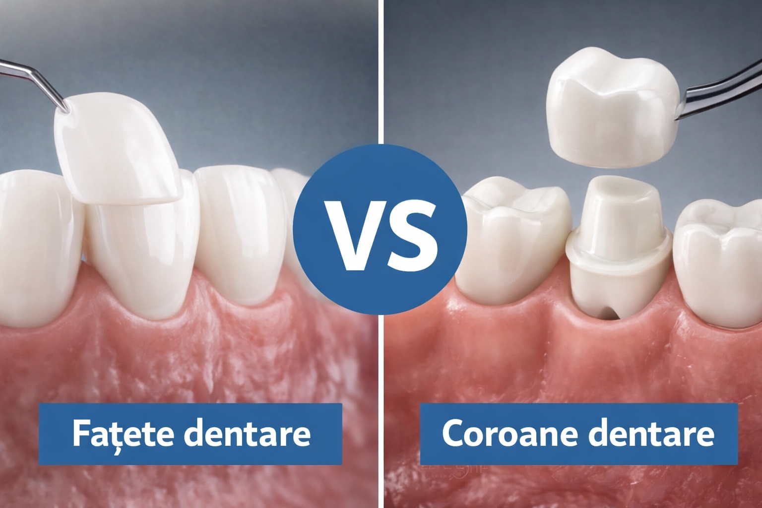 Fațete dentare vs coroane dentare – ce alegi?